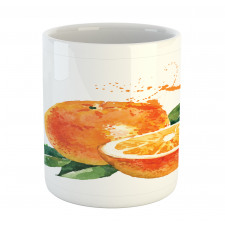 Watercolor Orange Art Mug