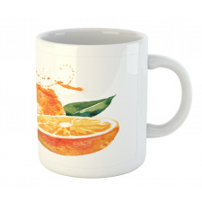 Watercolor Orange Art Mug