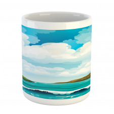 Waves Islands Blue Sky Mug