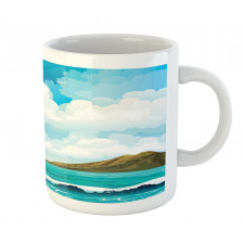 Waves Islands Blue Sky Mug