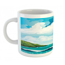 Waves Islands Blue Sky Mug