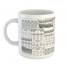 Hand Drawn Houses Town Mug