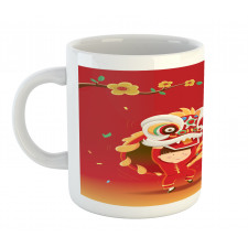 Little Boy Lion Dance Mug