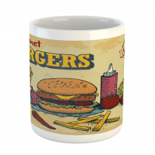 Burger Ingredients Mug