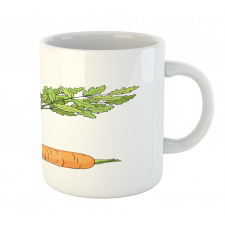 Carrot Pattern Mug