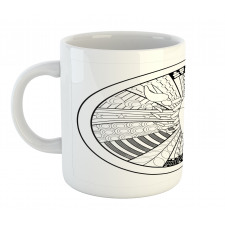 Round Tattoo Art Mug