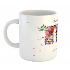 Floral Butterfly Mug