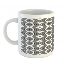 Wavy Lines Op Art Mug