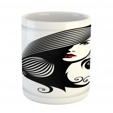 Abstract Glamor Woman Mug