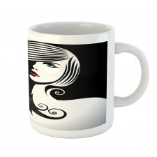 Abstract Glamor Woman Mug