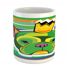 Crowned Dog Colorful Mug