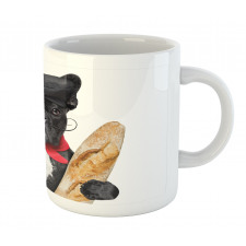 French Dog Red Wine Mug