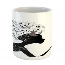 Floral Black Girl Mug