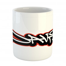 Scribbling Boys Name Mug