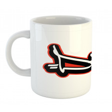 Scribbling Boys Name Mug