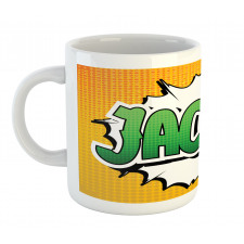 Male Name Comic Burst Mug