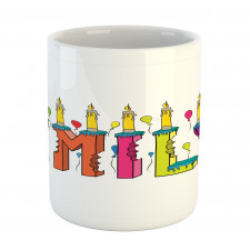 Colorful Cartoon Balloons Mug