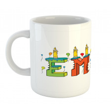 Colorful Cartoon Balloons Mug