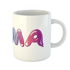 Feminine Balloon Name Mug