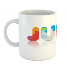 Puzzle Style Letters Mug