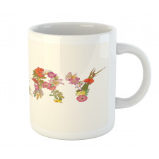 Blooming Flower Letters Mug