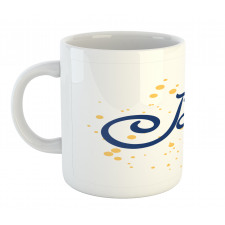 Timeless Modern Letter Motif Mug