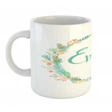 Vintage Leaves Design Mug