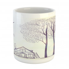 Sketch Country House Mug