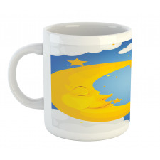 Cartoon Girl Flying Mug