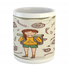 Hiker Girl Backpack Mug