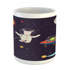 Astronaut Deer in Space Mug