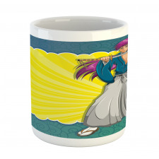 Manga Style Samurai Girl Mug