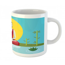 Meditating Monk Yoga Mug