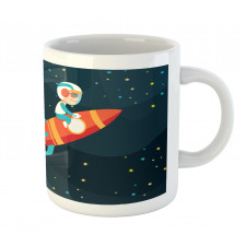 Boy on a Rocket Adventure Mug