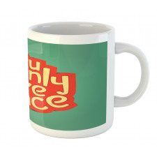 Retro Inspirational Words Mug