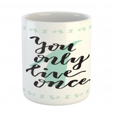 Hand Lettering Calligraphy Mug