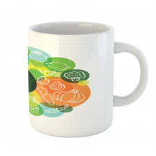 Doodle Vegan Pattern Mug