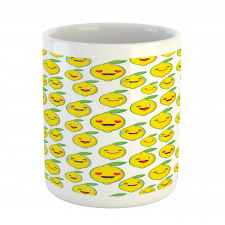 Cartoon Lemon Emoticons Mug