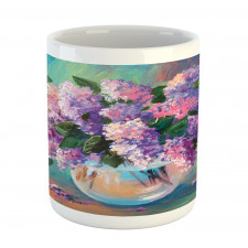 Oil Painting Flowers Art Mug