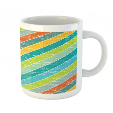 Diagonal Strips Mug