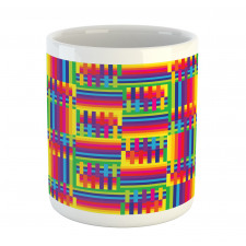 Striped Mosaic Mug