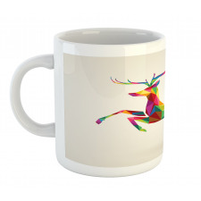 Colorful Fractal Deer Mug