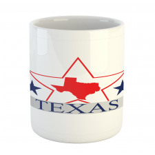 American Map Pattern Mug