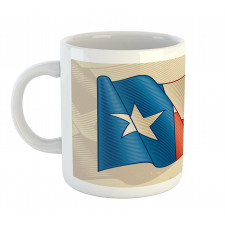 Flapping Flag Motif Mug