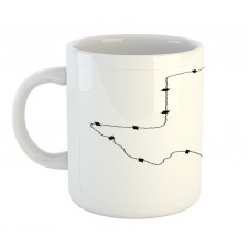 Barbed Wire Map Mug