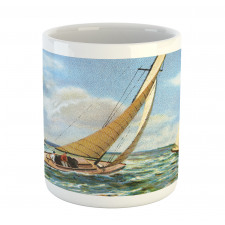 Sailing Wavy Sea Mug