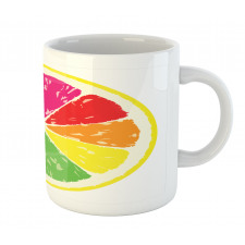 Rainbow Citrus Slice Mug