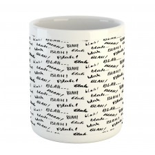 Blah Blah Words Mug