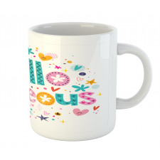 Girl Theme Words Mug