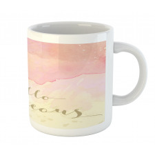 Pink Watercolor Mug